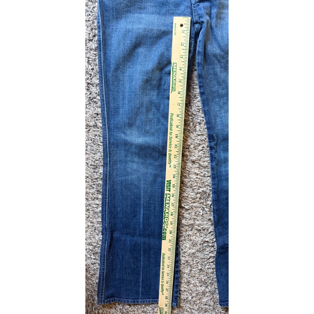 7‎ For All Mankind Flare Jeans Womens 28 Medium Wash Stretch Denim Y2K Bootcut - Picture 7 of 10